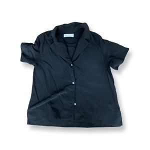 Everlane silk short sleeve blouse